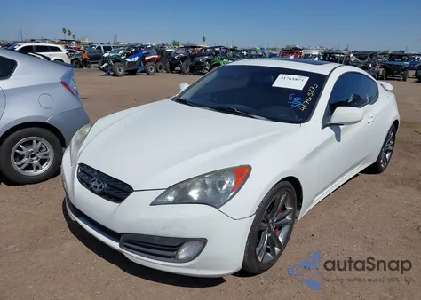 2010 Hyundai Genesis 2.0T Track from USA, damaged, VIN KMHHT6KD9AU023229